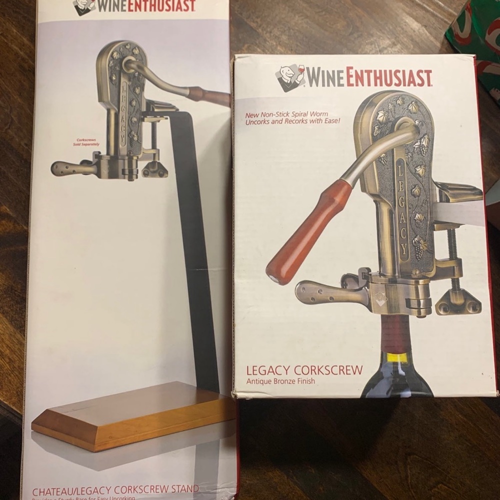 New Chateau/Legacy corkscrew stand and corkscrew
